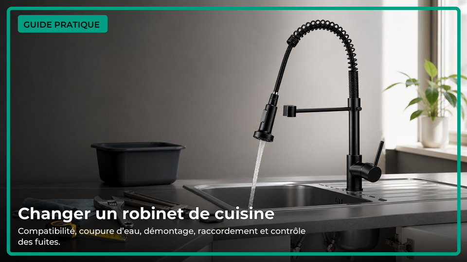 Guide pratique pour changer un robinet de cuisine avec mitigeur extractible, outils et raccords
