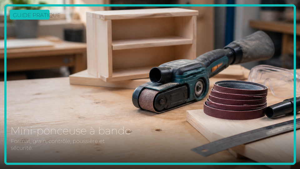 Guide pratique pour choisir une mini-ponceuse à bande pour petites pièces de bois