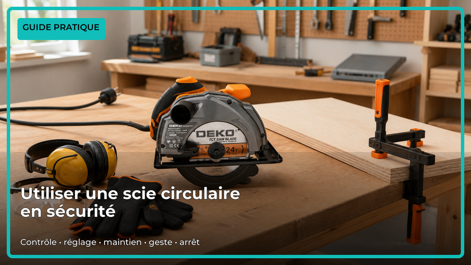 Guide pratique pour utiliser une scie circulaire en sécurité