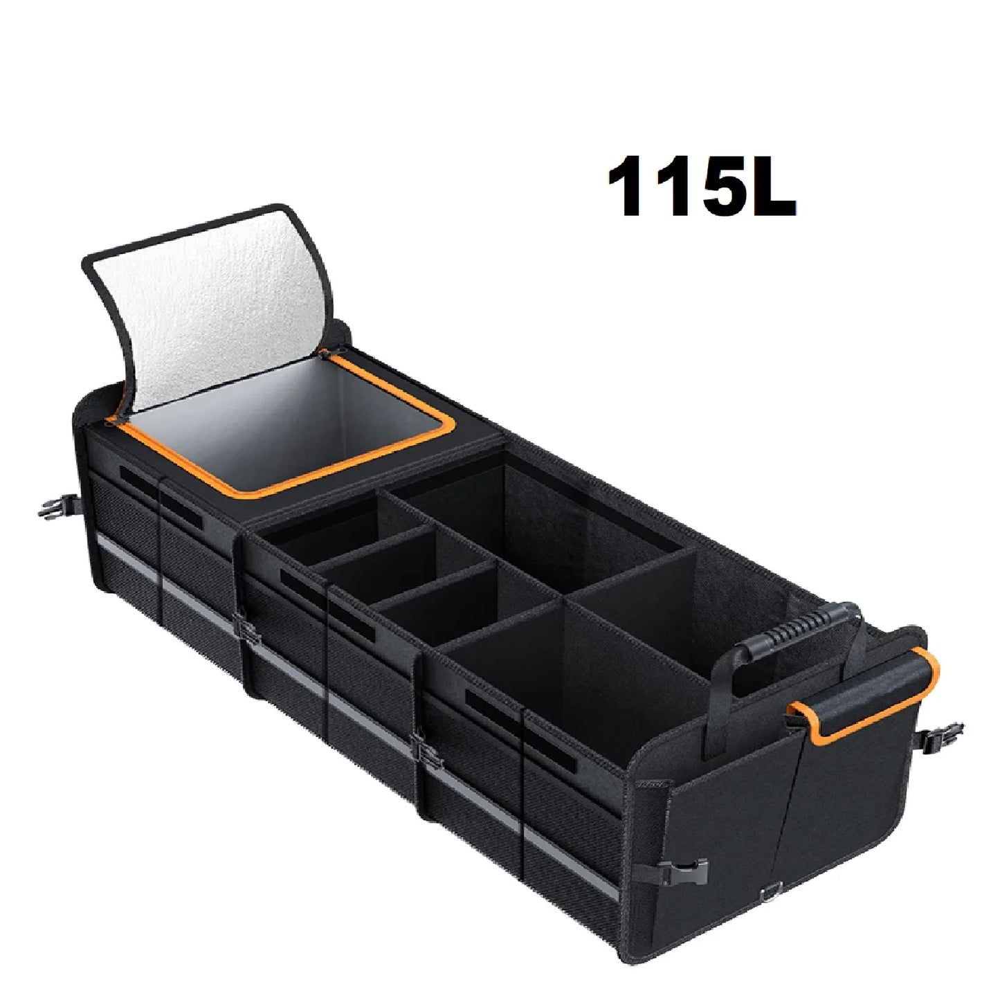 Organisateur de coffre pliable 115 L – tissu Oxford