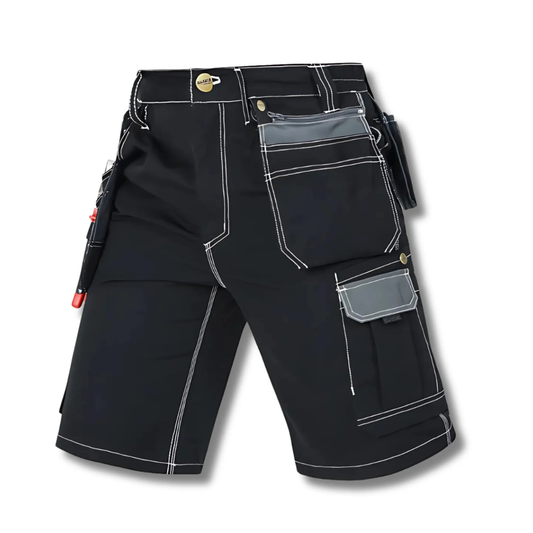 BAUSKY – Short de travail léger et confortable Noir