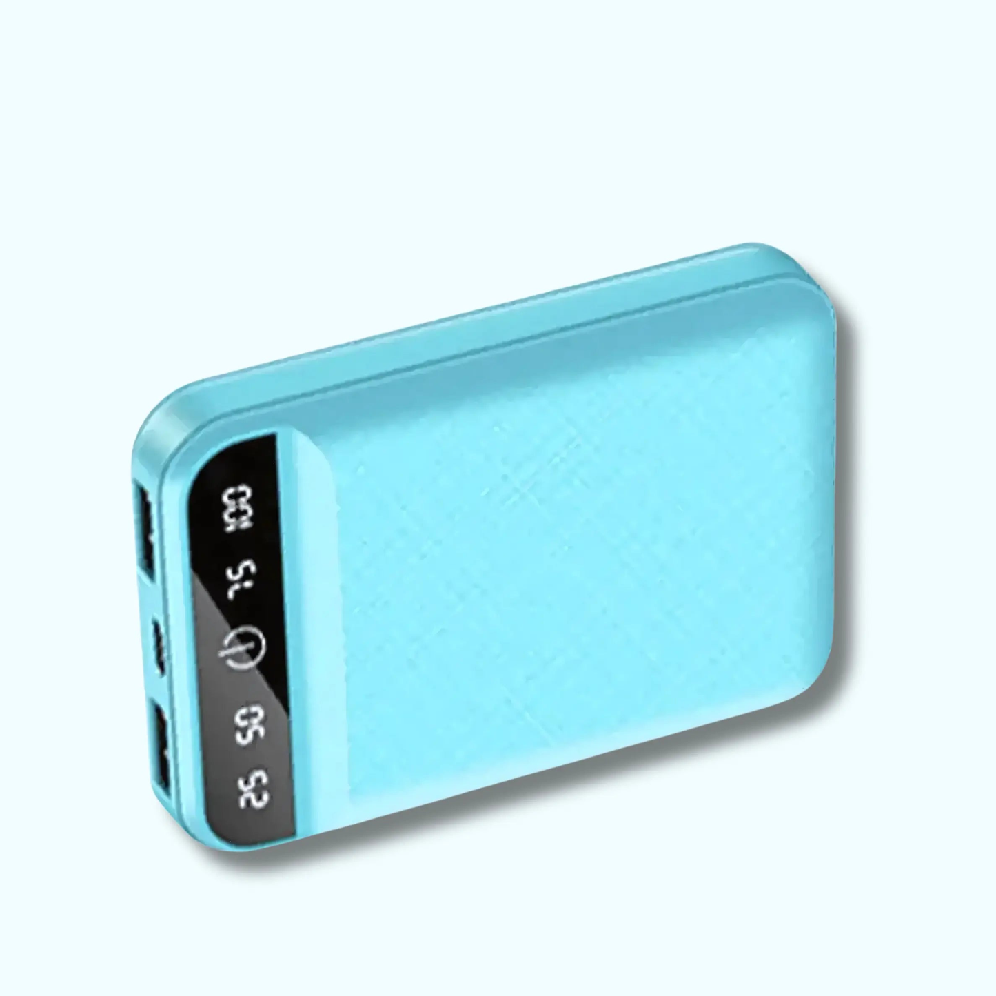 Batterie externe légère avec écran – USB 5V/2A Bleu Stock Central