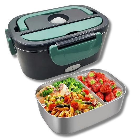 Boîte à Lunch Électrique 3-en-1 - Maison, Bureau et Voiture 220v avec bureau camion cette chauds chauffez cipient compartiment confort cuill domestique elle facile fourchette inclus inox isotherme lectrique lunch maison minutes nettoyer partout plastique portable pour praticit pratiques quotidien rapide repas tout voiture voiturebo