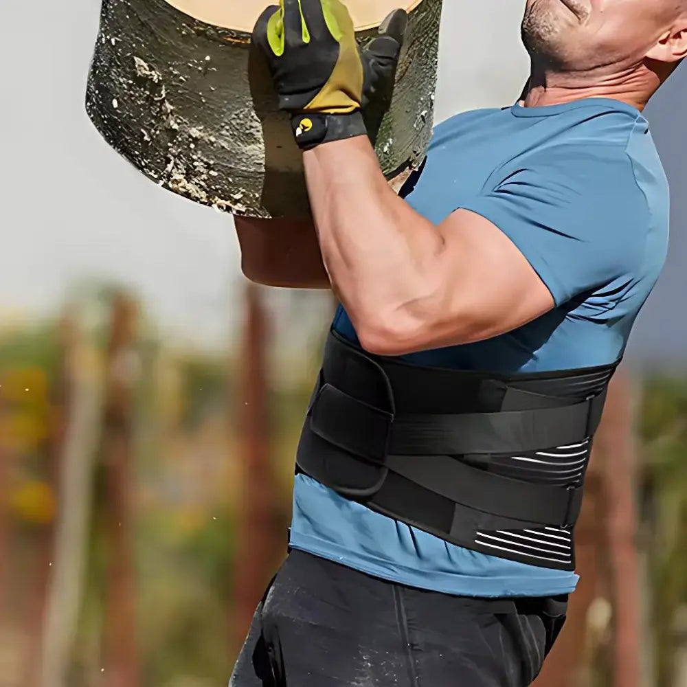 Ceinture de soutien lombaire au Travail - WEUPFLY ceinture lombaire travai dos massage soulagement