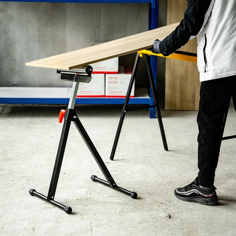Servante à rouleau réglable 68–110 cm – support pliant