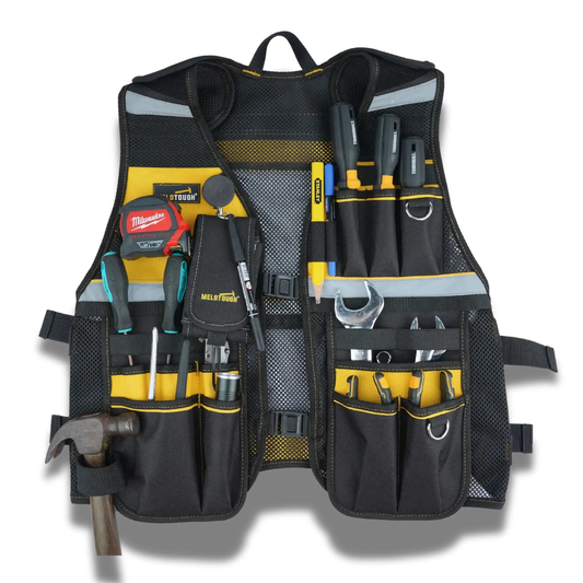 MELOTOUGH – Gilet à outils professionnel respirant et réglable