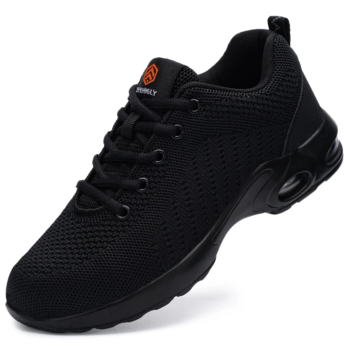 LARNMERM Chaussures Sécurité Amorti Air Bout Acier Antidérapant Black Stock Central