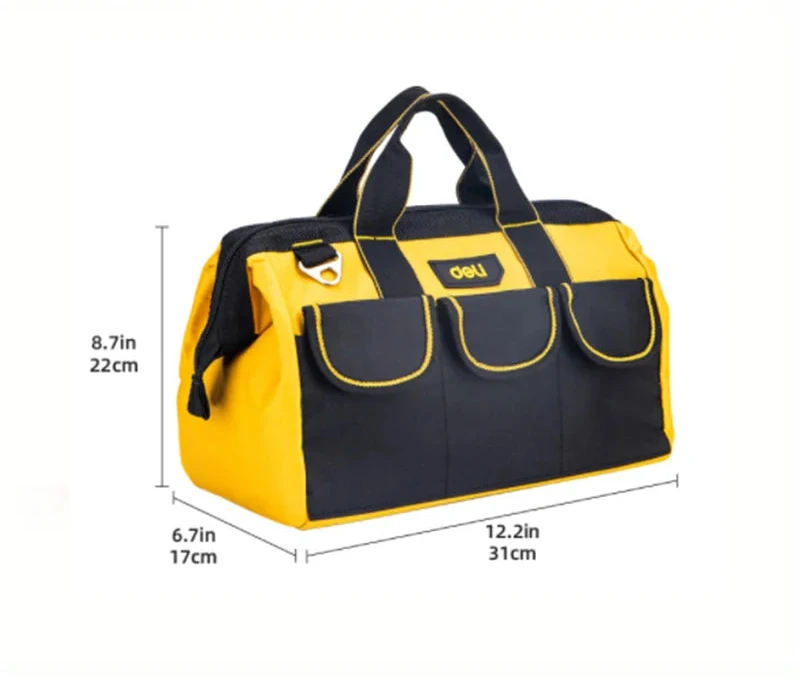 Deli Sac À Outils Oxford Étanche Grande Capacité Poches Multiples 13 À 18 Pouces 13 pouces