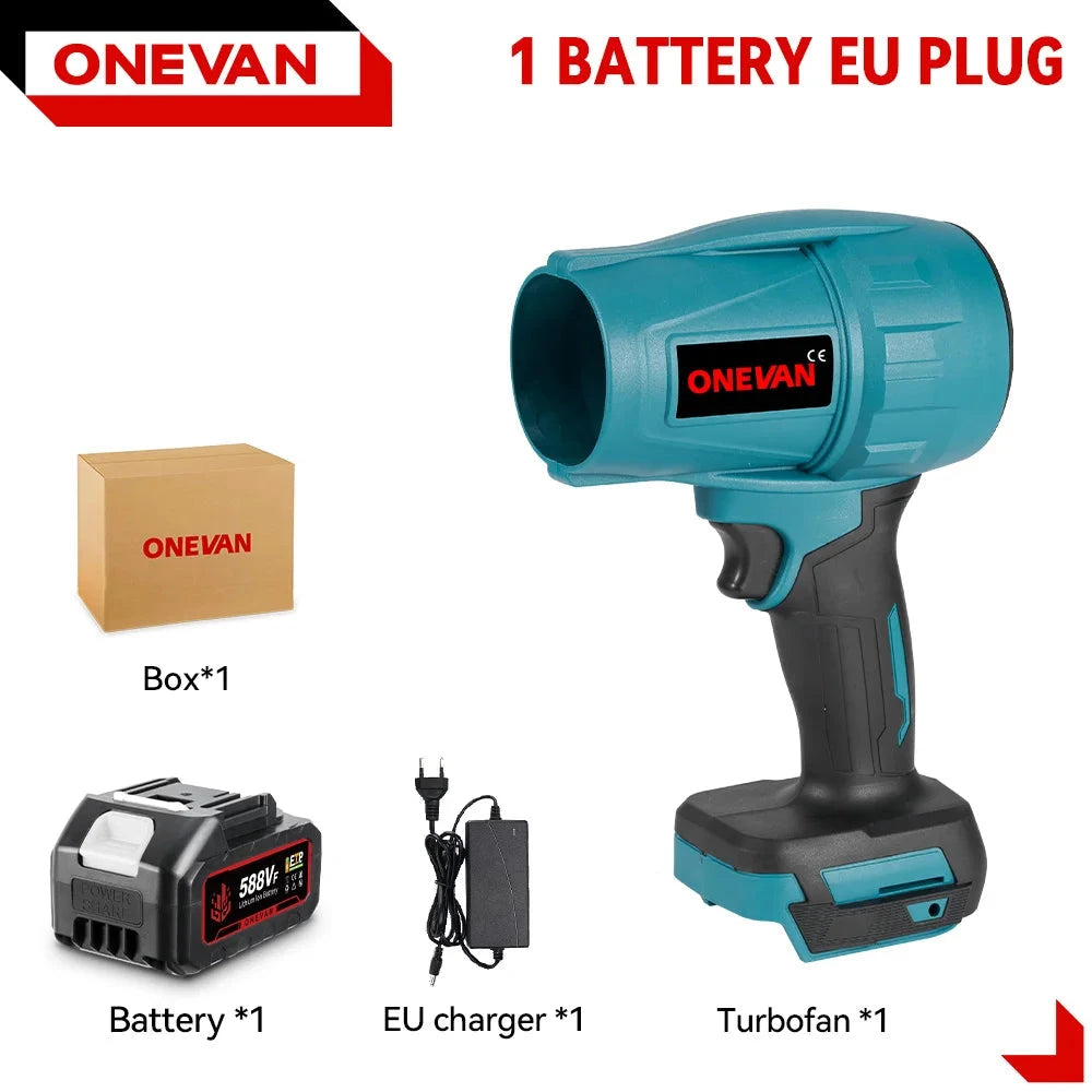 ONEVAN Souffleur Brushless 2000W - Séchage Auto - Compatible Batteries 18V 1 Batterie 588VF Allemagne