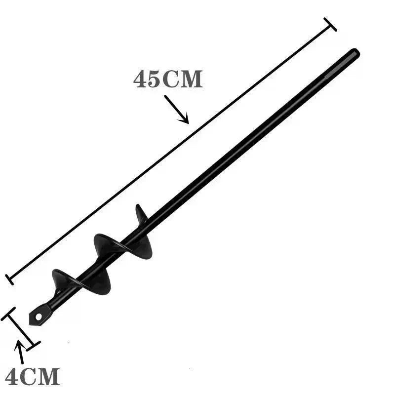 Foret Tarière de Plantation Acier Carbone, Perçage Rapide, Pour Perceuse 4x45cm