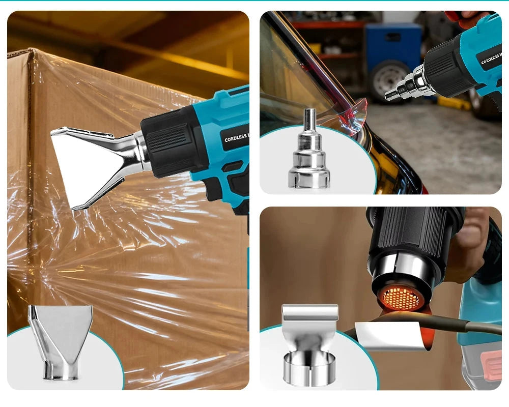 HILDA Pistolet À Air Chaud Sans Fil Chauffe Rapide Compatible Makita