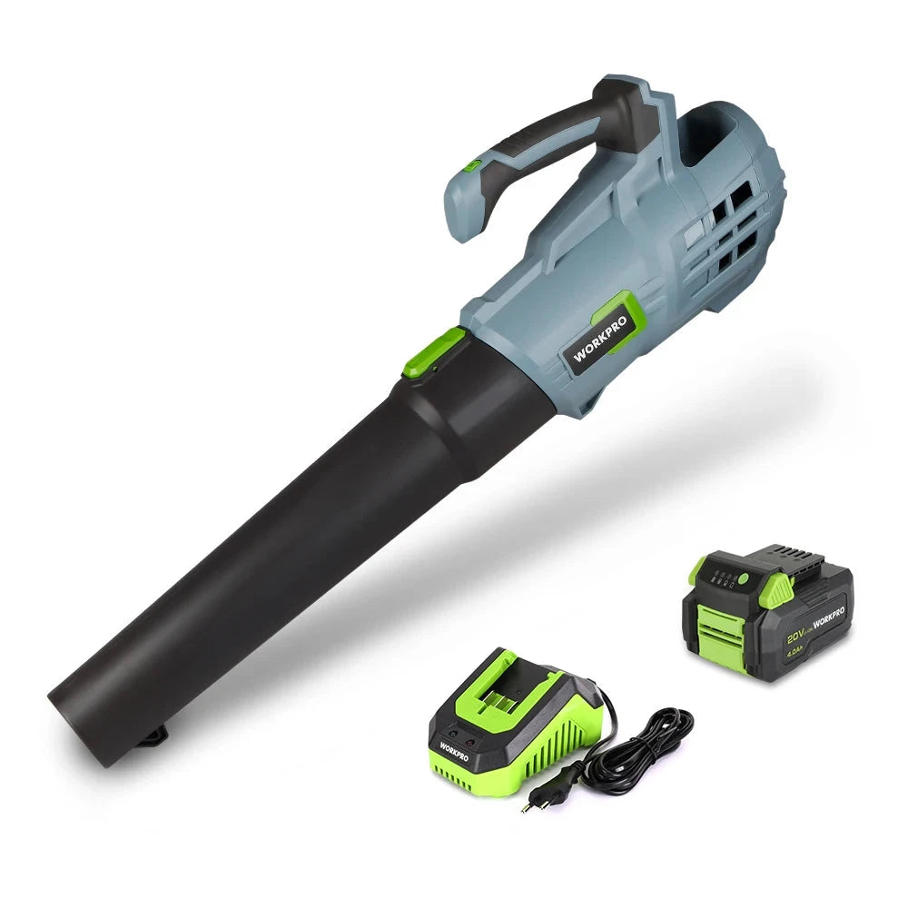 WORKPRO - Souffleur Électrique Sans Fil 20V 2.0Ah - Nettoyage Rapide 20V 4.0Ah France