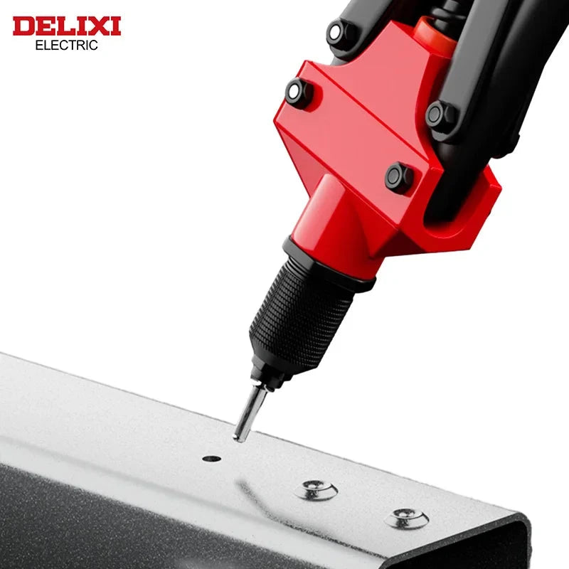 Delixi Pistolet À Rivets Électrique - Gain D’Effort, Rivetage Tôles Et Tuyaux