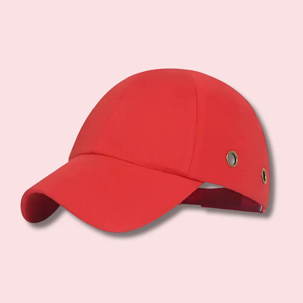 SafeCap – Casquette de protection anti-heurt légère et résistante Rouge