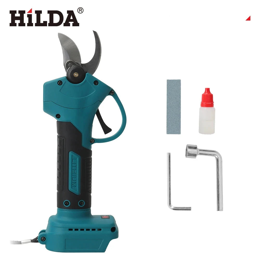 HILDA Sécateur Électrique Brushless Coupe Rapide Compatible Makita 18V AB309 Sans batterie