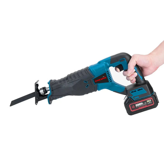 Scie sabre sans fil 3000 W 10000SPM coupe rapide compatible batteries Makita 18 V — ONEVAN