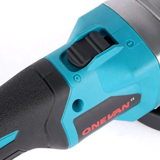 Meuleuse d’angle 125 mm brushless 3000 W compatible batteries Makita 18 V — ONEVAN