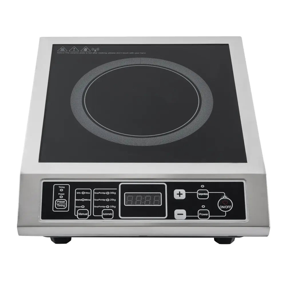 Plaque à induction portable 3 500 W – 1 foyer - 8 niveaux / Prise européenne / France - plaque induction portable 3500W