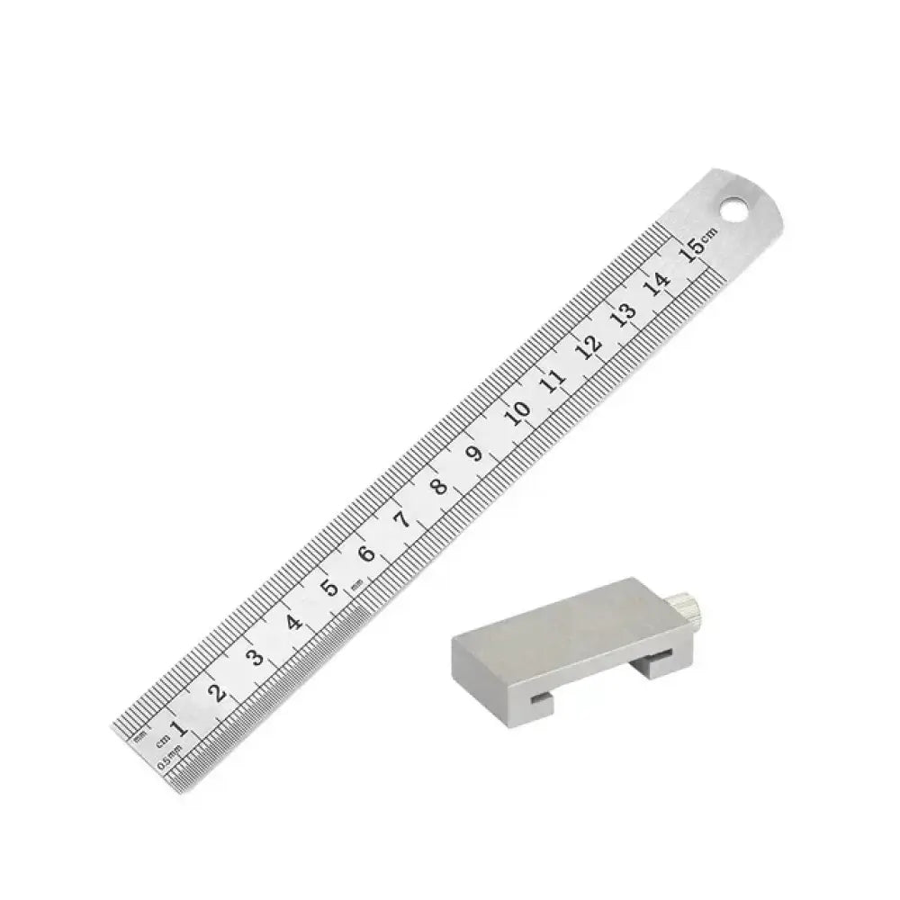 Règle de menuisier avec butée de positionnement – 15 ou 40 cm – variante 15 cm / France