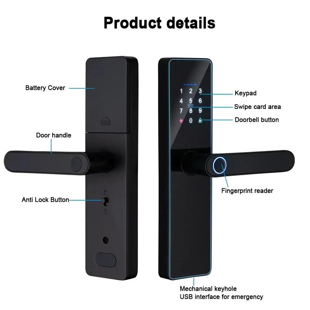 Serrure connectée TTLock IP65 – empreinte, code et application