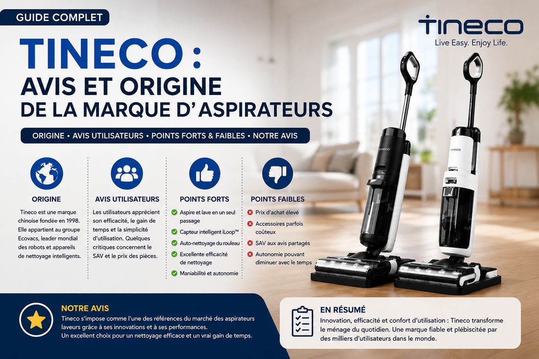 Tineco : avis et origine de la marque d'aspirateurs