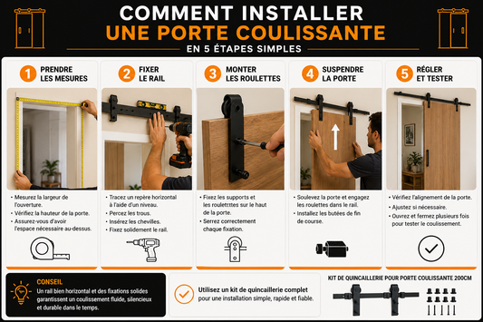 Comment installer une porte coulissante ?