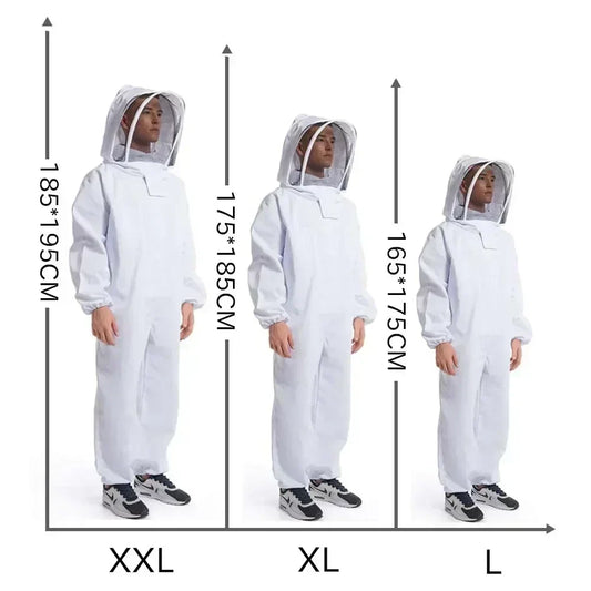 Combinaison d'apiculture en différentes tailles