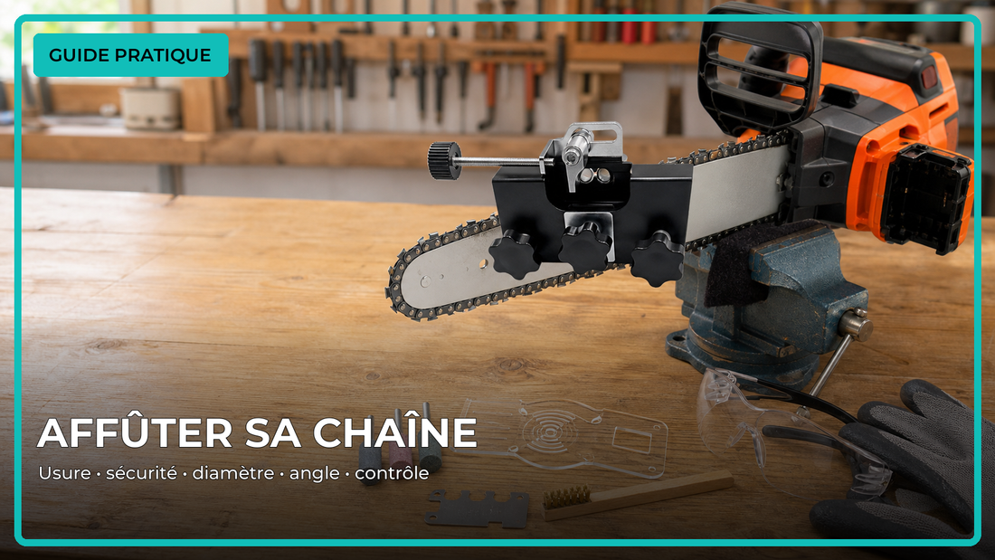 Guide pratique pour affûter une chaîne de tronçonneuse en cinq étapes