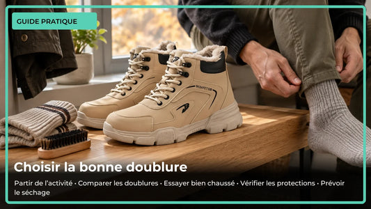 Bottes de travail doublées ou en maille : que choisir en hiver ?