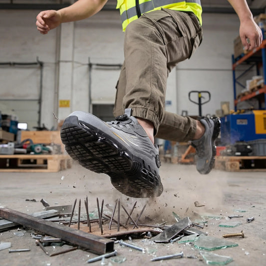 test des chaussures de sécurité à lacets BOA