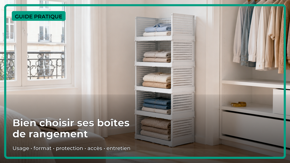 Guide pratique pour choisir des boîtes de rangement pour vêtements selon cinq critères