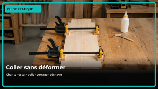 Coller deux planches de bois avec des serre-joints