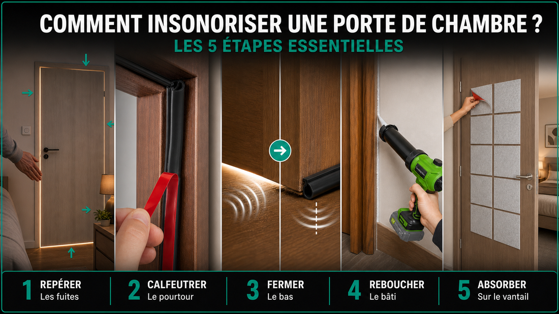 Comment insonoriser une porte de chambre en cinq étapes