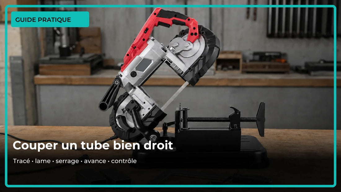 Comment couper un tube en acier bien droit ?