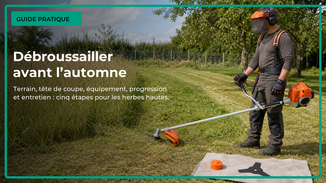 Guide pratique pour débroussailler des herbes hautes avant l’automne en cinq étapes