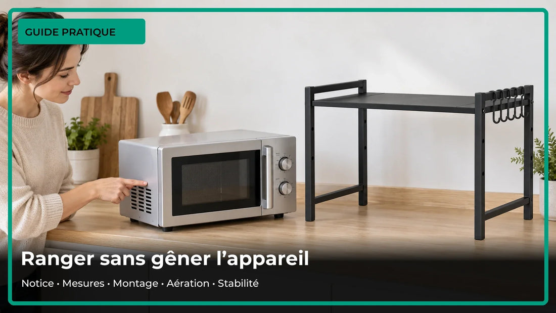 Installer une étagère au-dessus du micro-ondes : 5 points