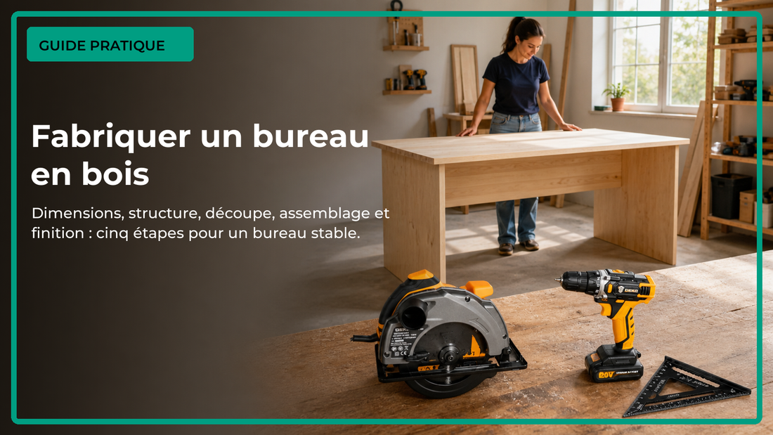Guide pratique pour fabriquer un bureau en bois en cinq étapes