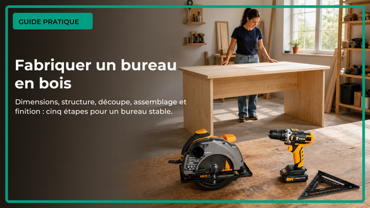Guide pratique pour fabriquer un bureau en bois en cinq étapes