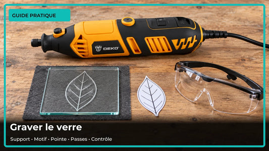 Comment graver du verre avec un outil rotatif ?