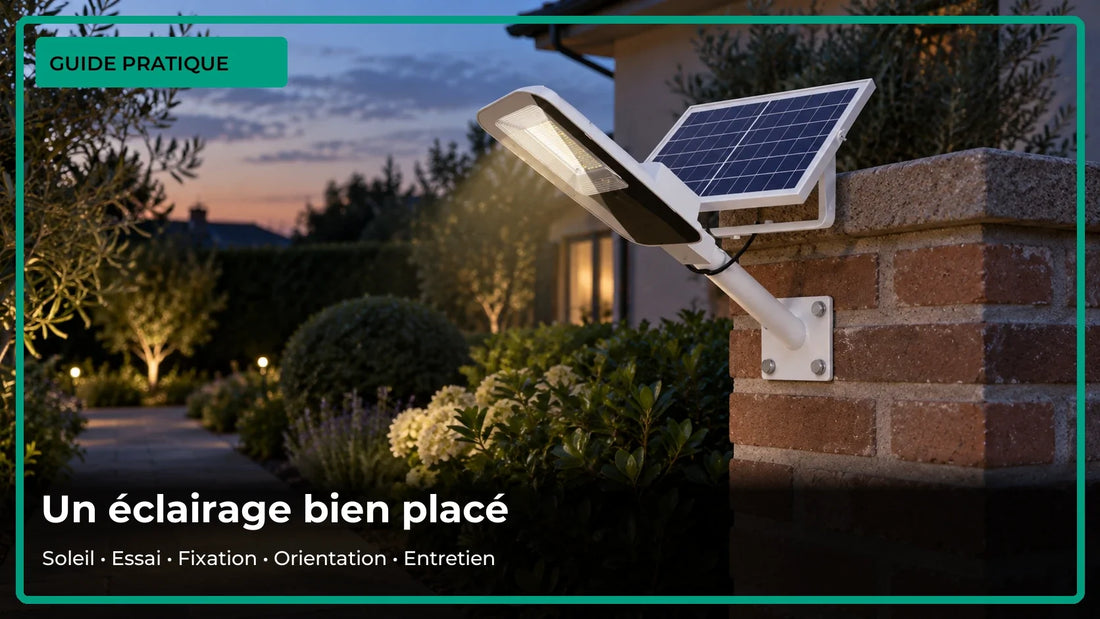 Installer une lampe solaire dans le jardin : 5 vérifications