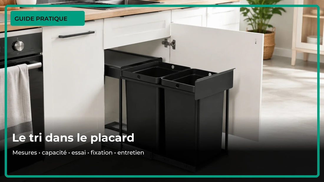 Installer une poubelle coulissante dans un placard