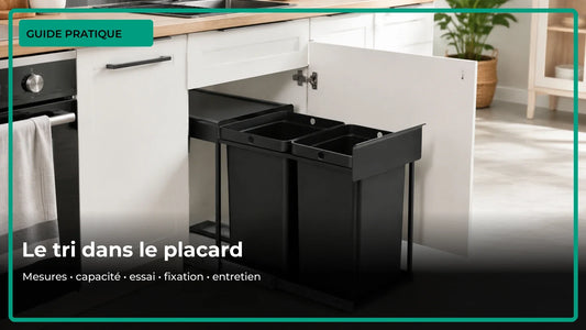 Installer une poubelle coulissante dans un placard