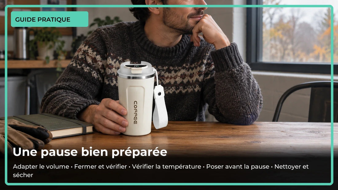 Quel mug isotherme choisir pour les pauses sur chantier ?