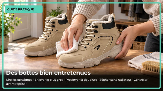 Comment nettoyer des bottes de travail doublées sans les abîmer ?