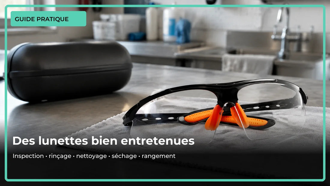 Nettoyer des lunettes de protection sans les rayer