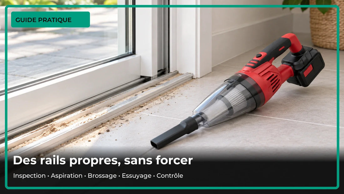 Comment nettoyer les rails d’une baie coulissante ?