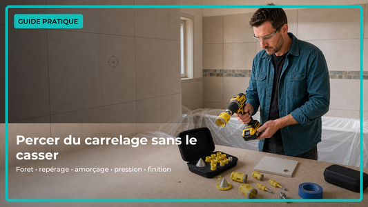 Guide pratique pour percer du carrelage sans le casser avec forets diamant et méthode en cinq étapes