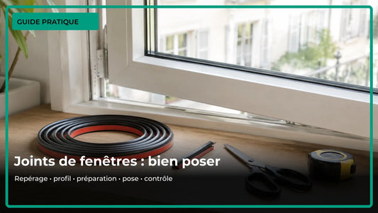 Poser un joint de fenêtre : profil, préparation, pose et contrôle.