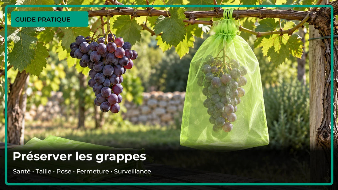 Protéger les grappes de raisin des oiseaux : 5 repères