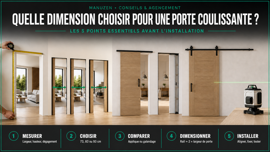Quelle dimension choisir pour une porte coulissante : les 5 points essentiels